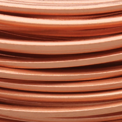 Beadsmith Copper Square Non-Tarnish Wire, 21 Gauge (0.72mm), 7 Yards