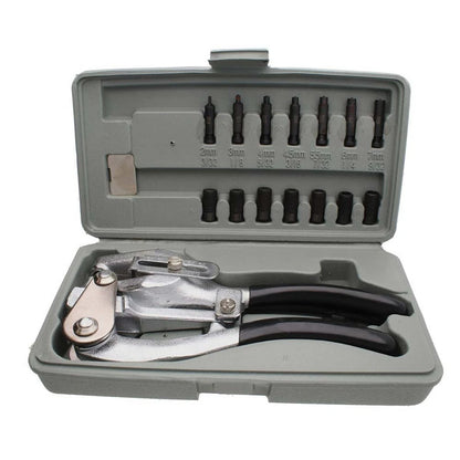 Beadsmith Mighty Punch Metal Hole Punch Kit, 7 Dies & Punches, Up to 16 Gauge