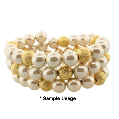 Beadsmith Gold Plated Steel Bracelet Memory Wire 2", 1 oz (approx. 70-75 loops)