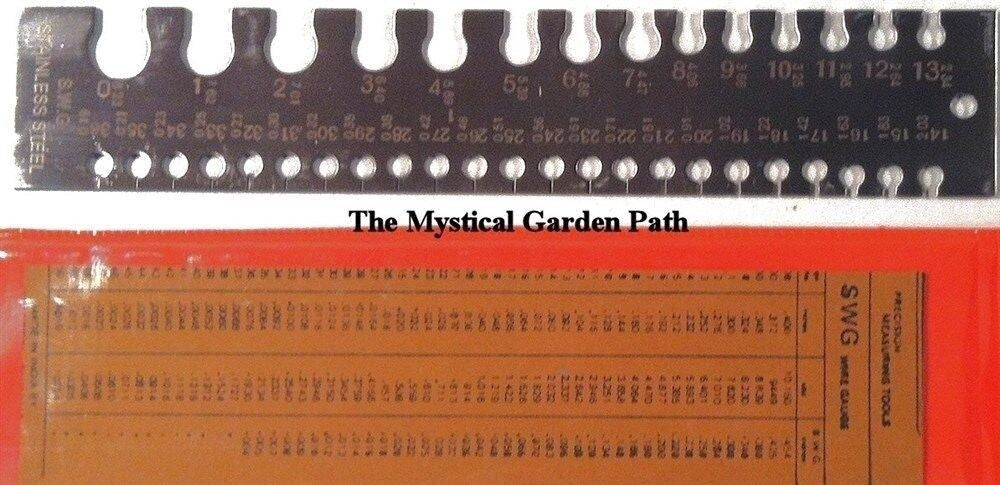 Stainless Steel Wire & Sheet Gauge 0-36 AWG