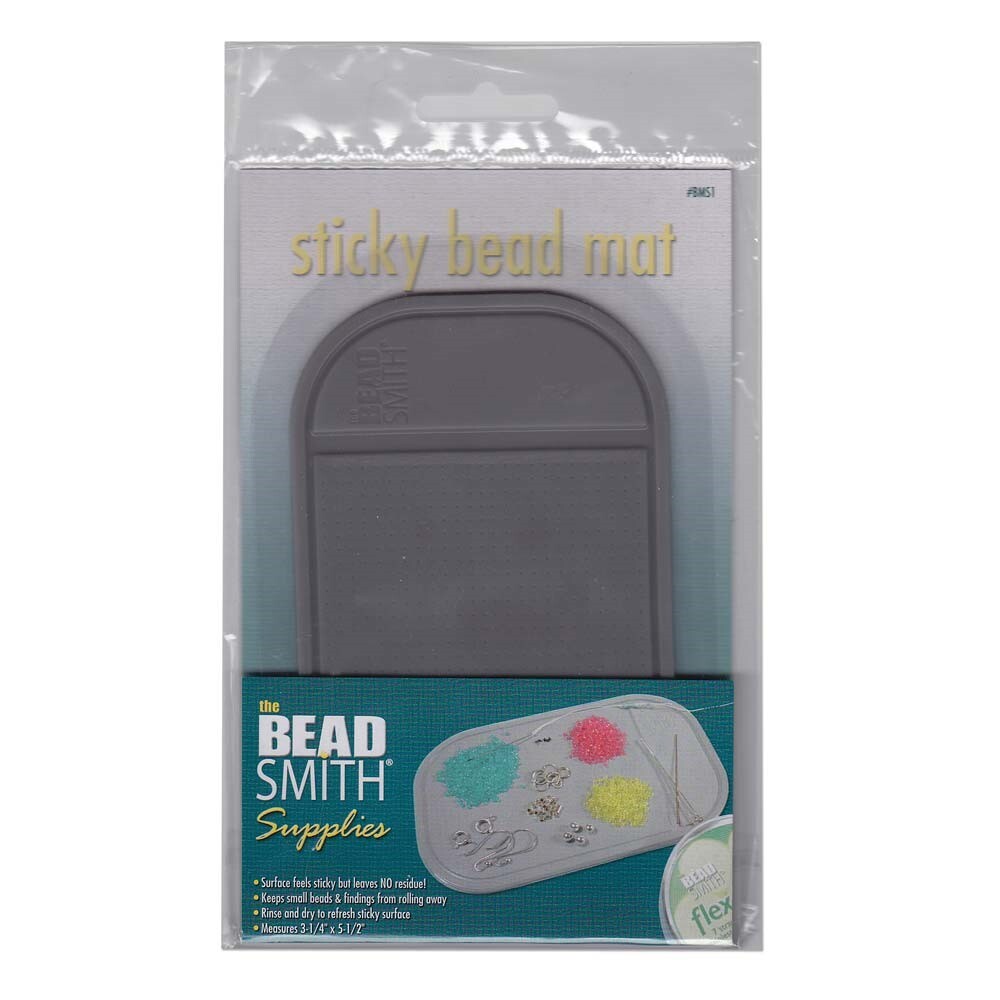 BeadSmith Small Sticky Bead Mat, 3-1/4" x 5-1/2"