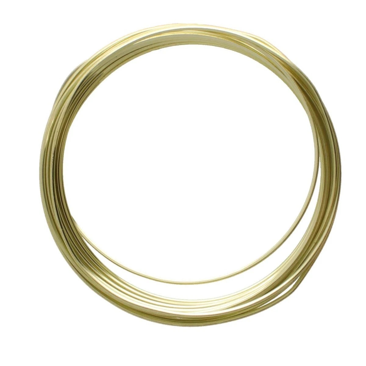 Beadsmith Non-Tarnish Champagne Gold Square Wire, 21 Gauge (0.72mm), 4 Yards