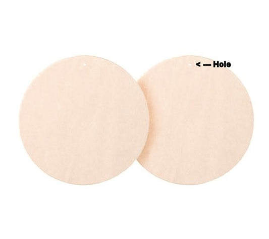 Round Wood Disc Cutout Ornament Circles, 3 inch (approx. 3"), 4 pcs