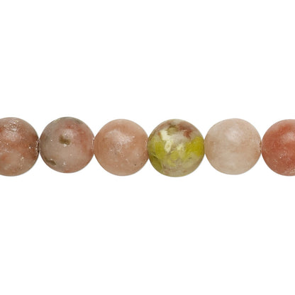 Natural Pink Lepidolite 6mm Round Beads, 1 Strand (approx. 67)