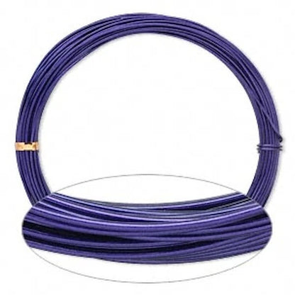 Purple Anodized Aluminum Dead Soft Wire, 24 Gauge, 45 Feet