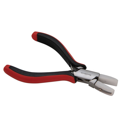 BeadSmith Superfine Ergo Double Nylon Jaw Flat Nose Pliers 5"