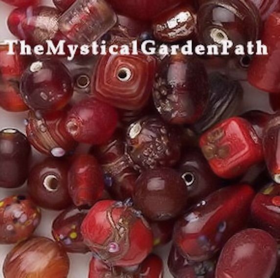 Lampworked Glass Bead Mix, Mixed Shapes, 7x4mm–14x11mm, Approx. 60–100 Beads