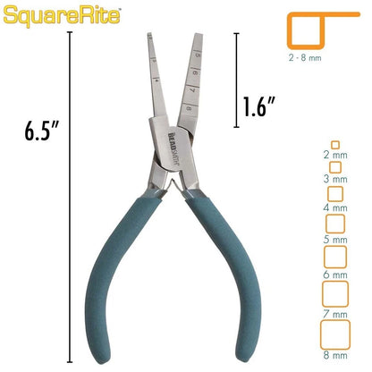Beadsmith SquareRite Square Looping Pliers, 2–8mm - 1 pc