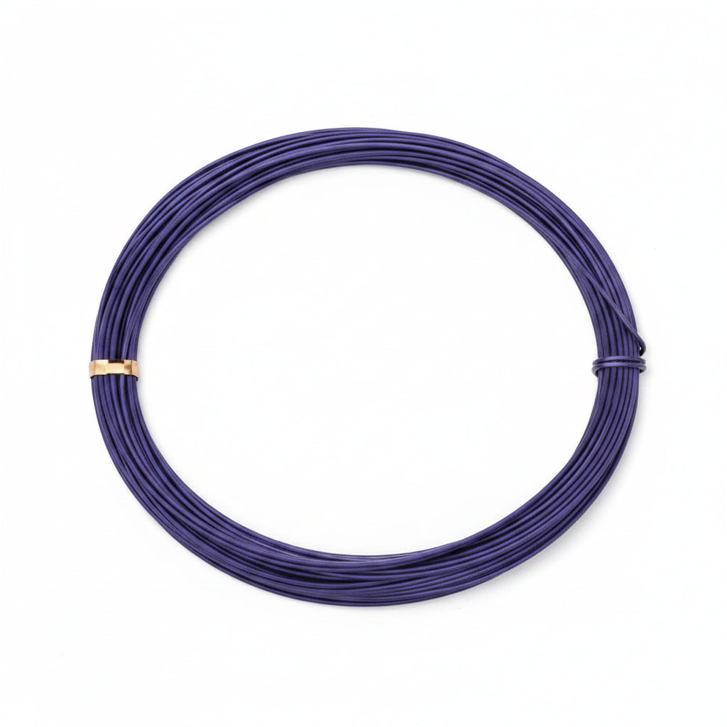 Purple Anodized Aluminum Wire, 14 Gauge (1.5mm), 45 Feet