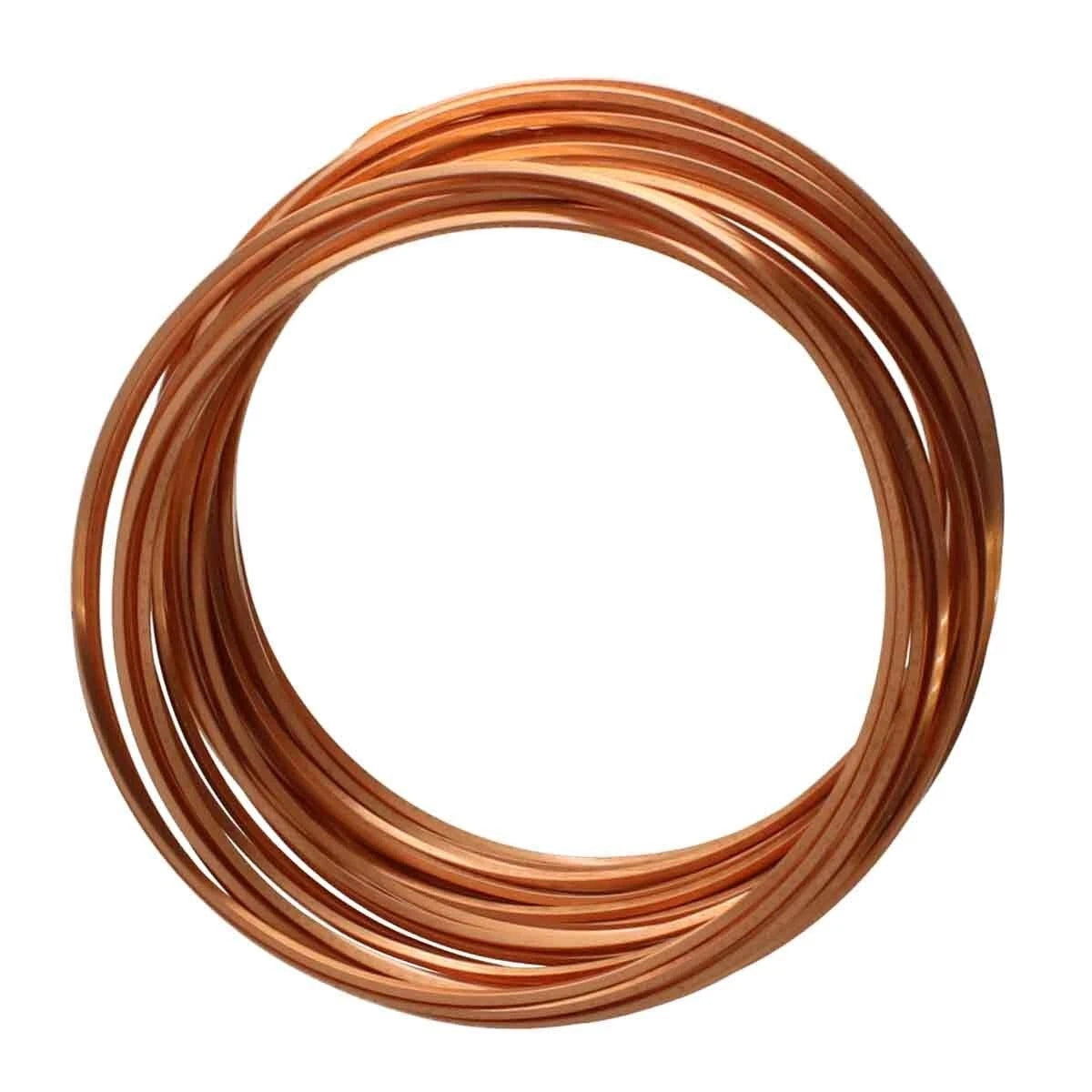 Beadsmith Non-Tarnish Copper Square Wire, 18 Gauge (1.02mm), 7 Yards