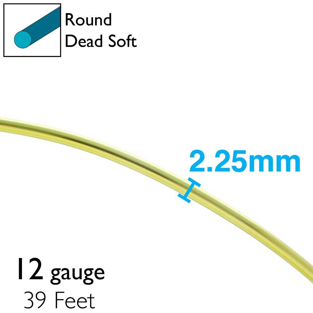 BeadSmith Anodized Aluminum Wire 12 Gauge - 39 Feet