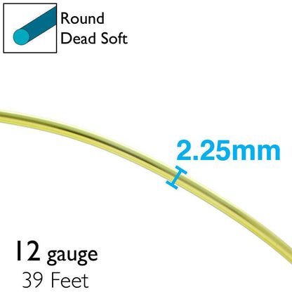 BeadSmith Anodized Aluminum Wire 12 Gauge - 39 Feet