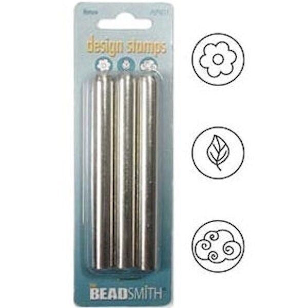 BeadSmith Steel Stamp Punch Set, 3 pcs, Choose Design