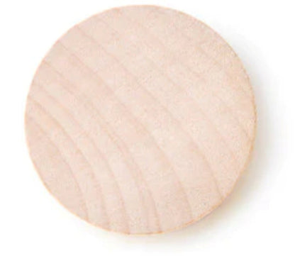 Wood Disc Circles, Hardwood, 2 inch, 20 pcs