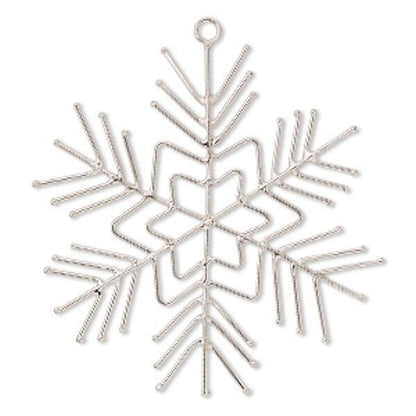 Steel Wire Snowflake Ornament Frame 5.5 Inch (2 pc)