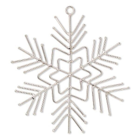Steel Wire Snowflake Ornament Frame 5.5 Inch (2 pc)