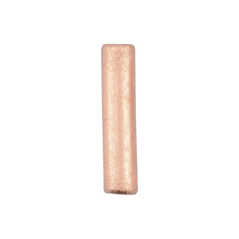Beadalon Bare Copper Large Seamless Crimp Tube, 10mm, 1.3mm ID, 16 Gauge, 55 pcs