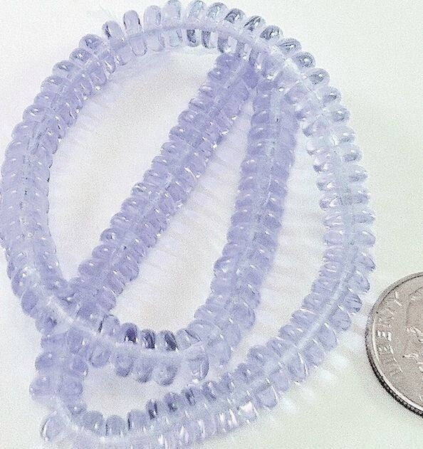 Czech Pressed Glass 6mm Rondelle Disc Spacer Beads, 100 pcs