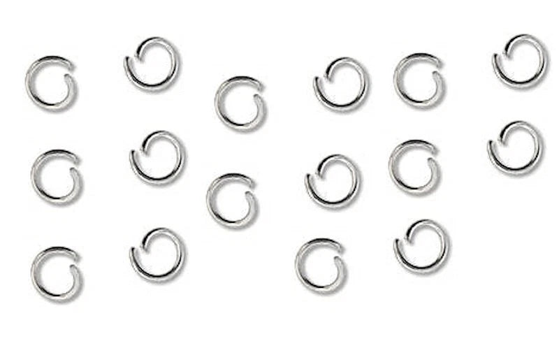 Beadsmith Stainless Steel Pre-Opened Jump Rings, 4mm ID, 22 Gauge - 100 pcs