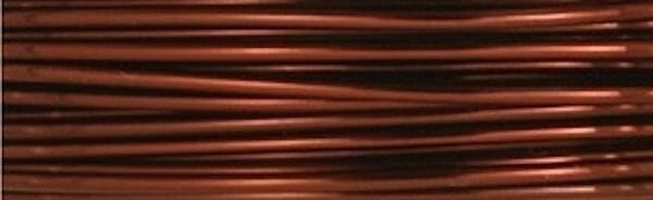 Beadalon Brown Round Wrapping Wire, 20 Gauge (0.81mm), 15 yd