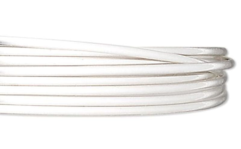 Wire, 5 Feet Sterling Silver Half Hard 20 Gauge Round Wrapping Wire