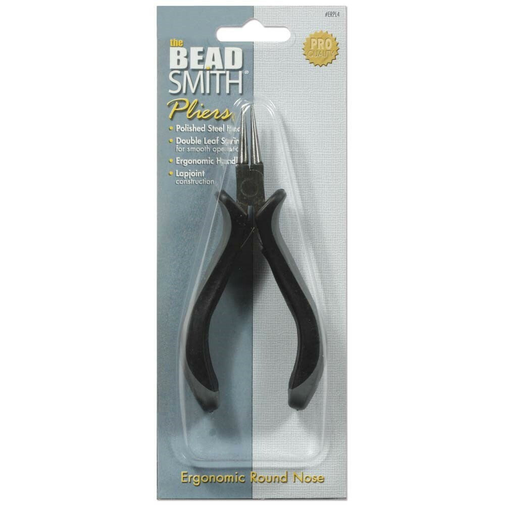 BeadSmith Ergonomic Round Nose Pliers, 5"
