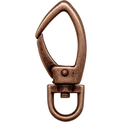 Antiqued Copper X-Large Swivel Lobster Clasp Purse Clips 60x26mm – 12 pcs