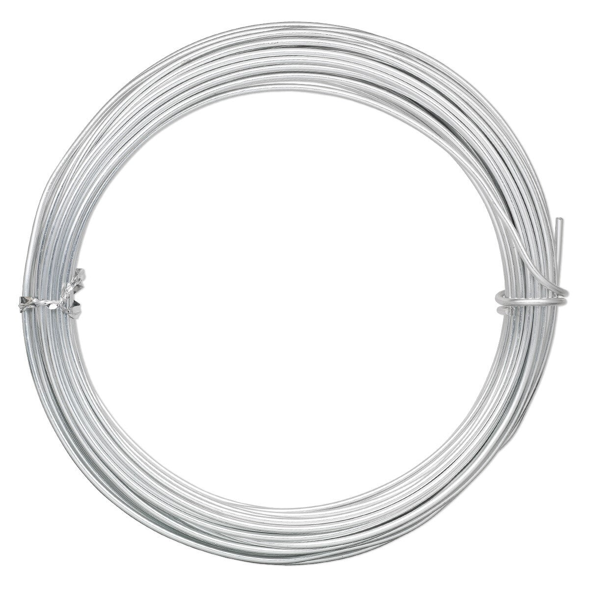 Anodized Aluminum Round Wrapping Wire, 12 Gauge, 45 Feet