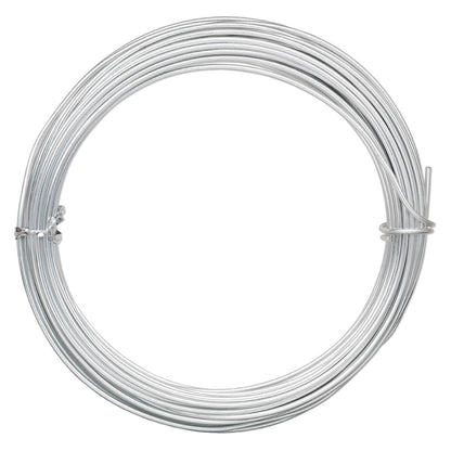 Anodized Aluminum Round Wrapping Wire, 12 Gauge, 45 Feet