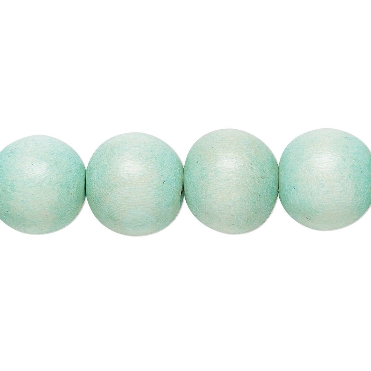 Cheesewood Round Beads, Dyed & Waxed, 11-12mm, 2 Strands, Approx. 70 Beads