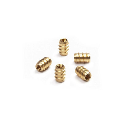 #8-32 Threaded Brass Inserts & Screws for Custom Knobs