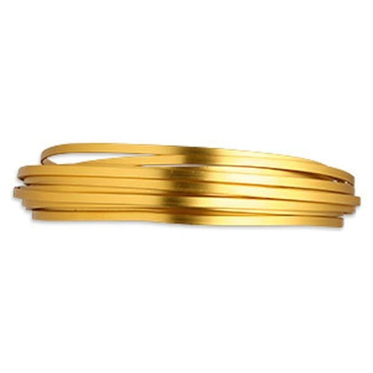 Anodized Aluminum Flat Wrapping Wire, 16 Gauge, 18 Feet