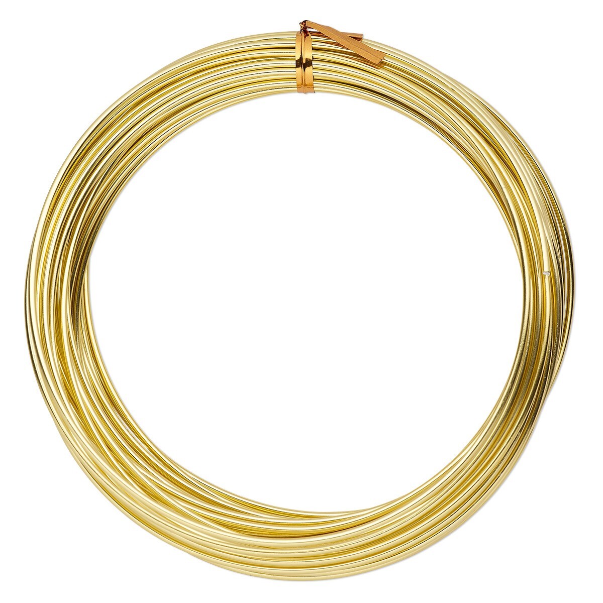 BeadSmith Anodized Aluminum Wire 12 Gauge Gold 45 Feet