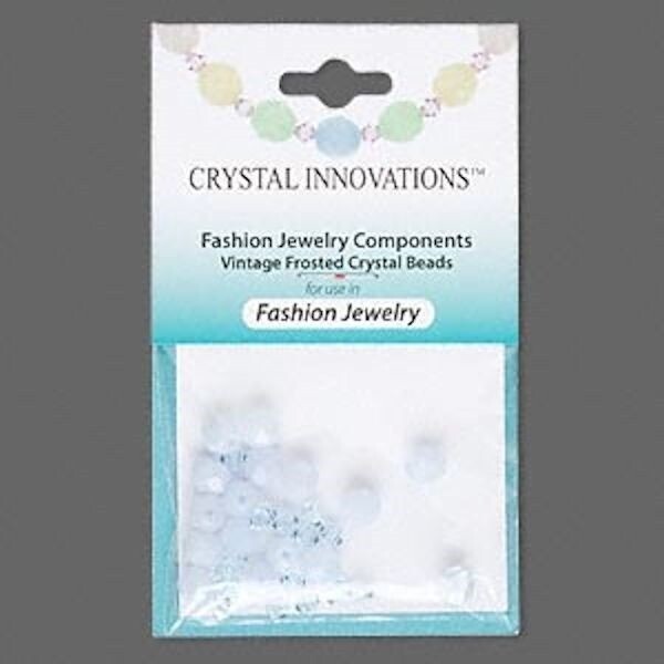 Czech Fire-Polished & Swarovski Crystal Blue Bead Mix, 32 pcs