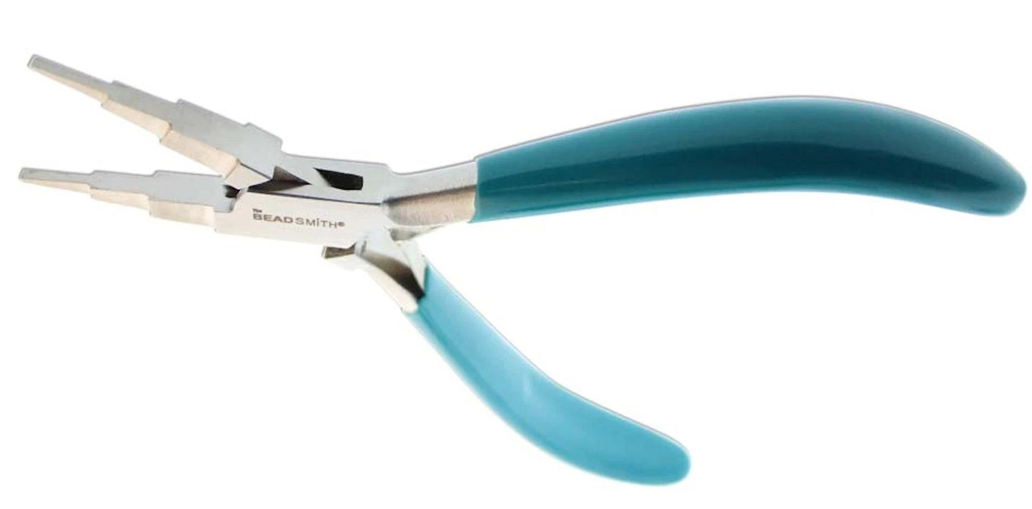 Pliers, BeadSmith 3-Step Flat Nose Pliers to Create Deep U Shaped Bends & More