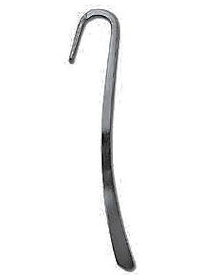 Plated Steel Bookmarks 3.35 inch with Drill Hole, 2 pcs