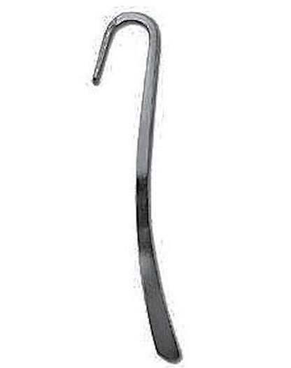 Plated Steel Bookmarks 3.35 inch with Drill Hole, 2 pcs