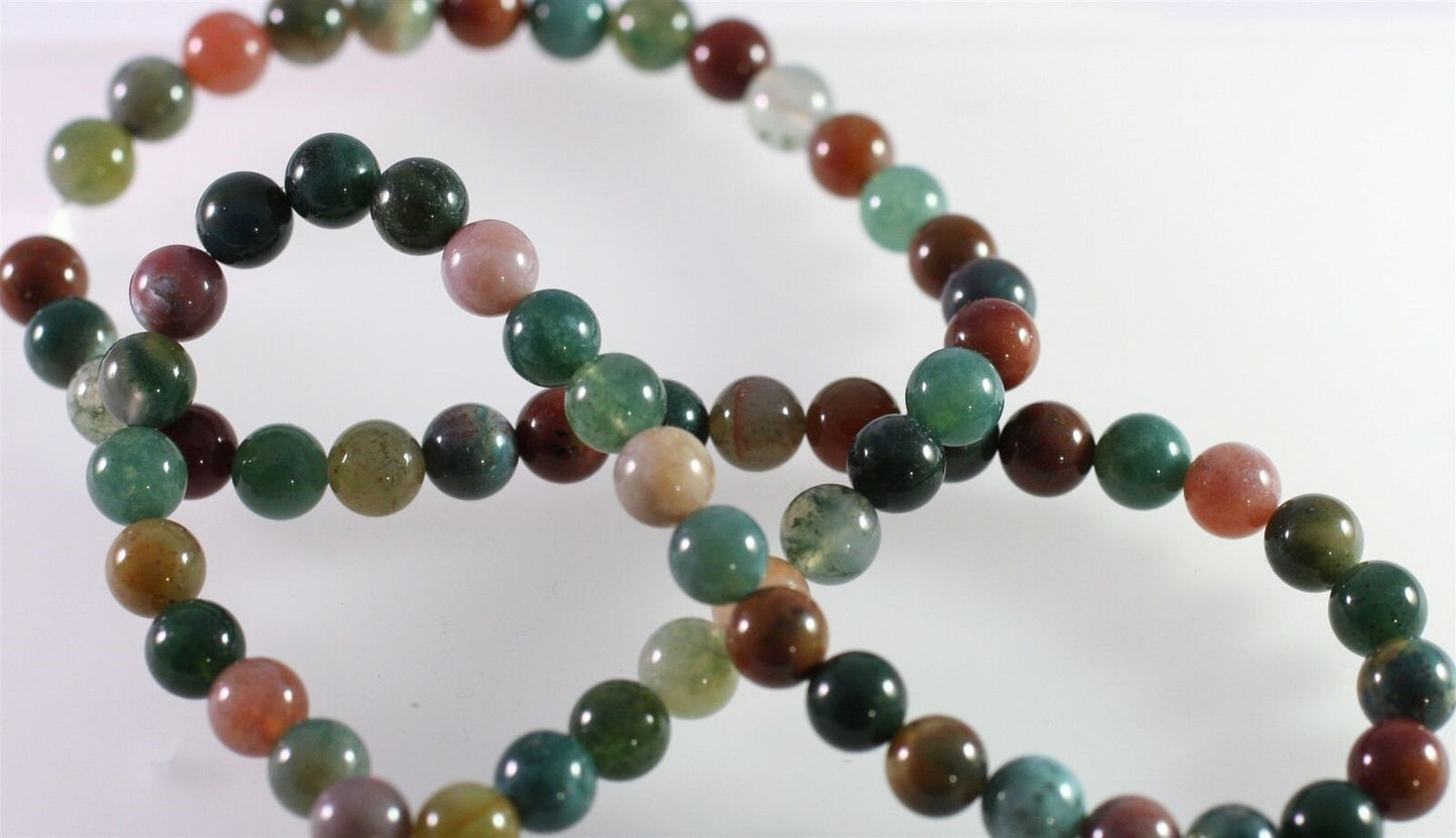 Beads, Fancy Jasper (Natural) B Grade 6mm Round, 1 Strand (approx. 67 pcs)