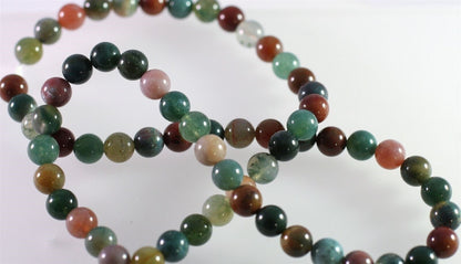 Beads, Fancy Jasper (Natural) B Grade 6mm Round, 1 Strand (approx. 67 pcs)
