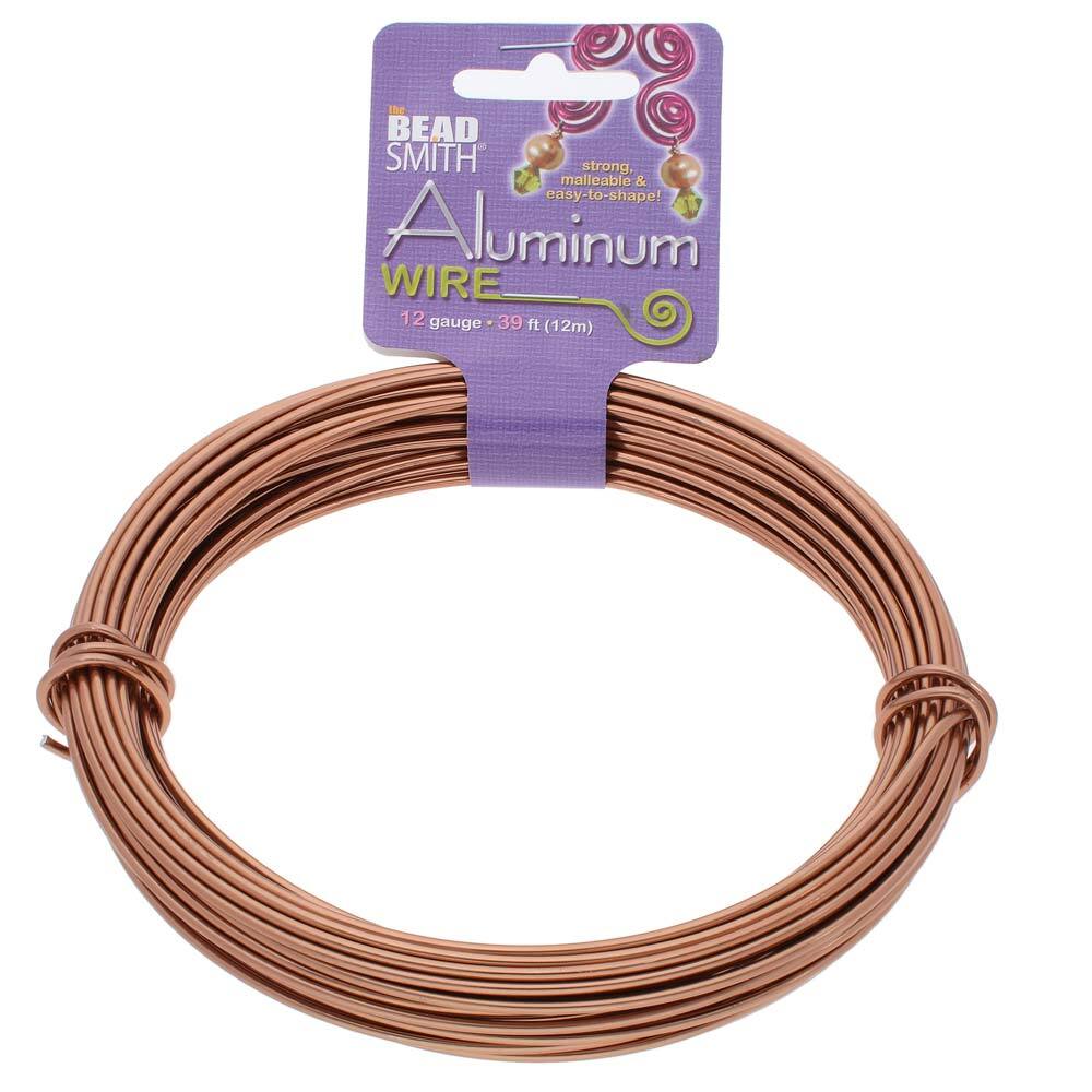 BeadSmith Anodized Aluminum Wire 12 Gauge - 39 Feet
