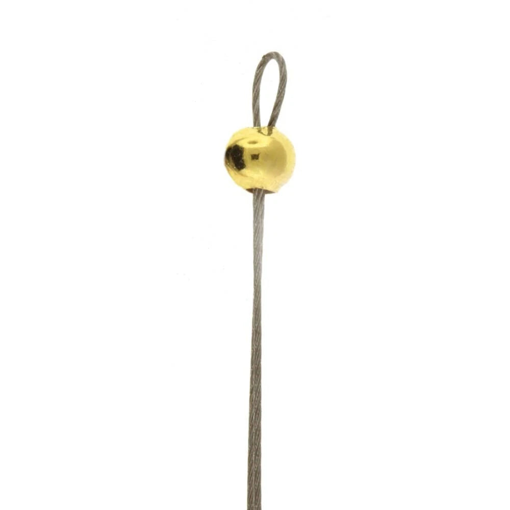 Gold Plated Brass Crimp Covers, 5mm, 500 pcs