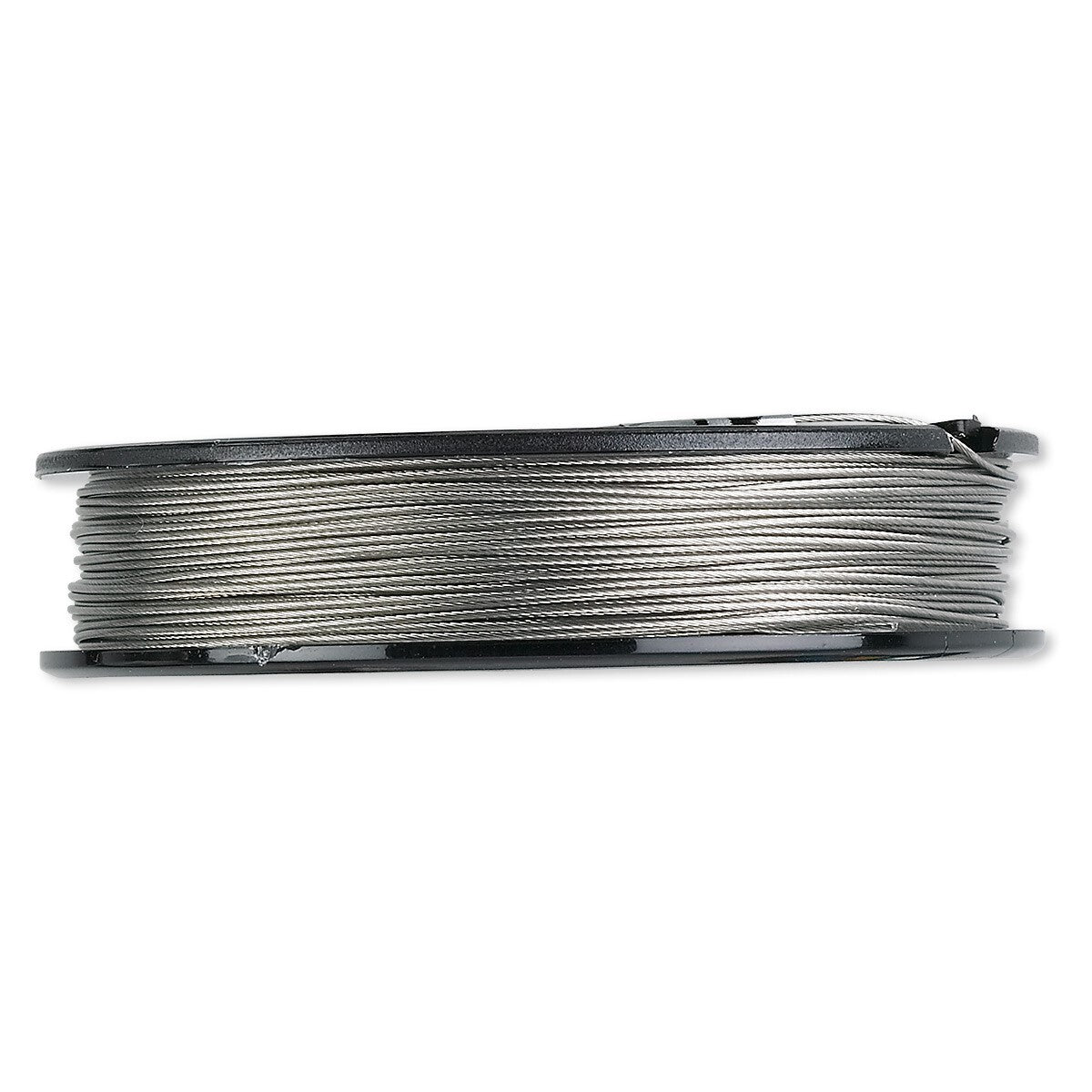 TigerTail 7 Strand Clear Beading Wire 0.024" Diameter, 100 Foot Spool