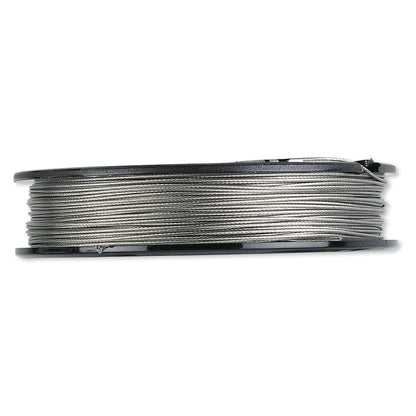TigerTail 7 Strand Clear Beading Wire 0.024" Diameter, 100 Foot Spool