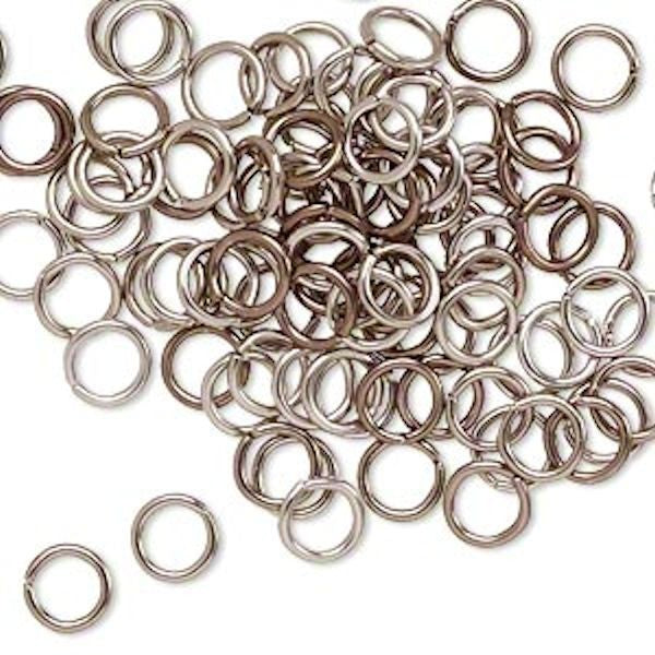 Anodized Aluminum Jump Rings 18 Gauge 6mm - 100 pcs