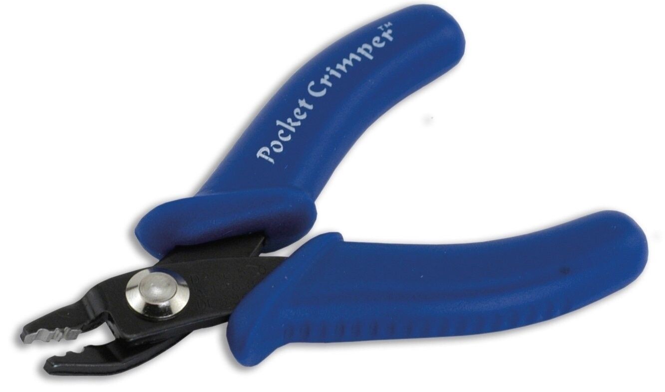 Pocket Crimper Pliers, Small Crimping Tool for Crimp Beads & Tubes up to 3mm