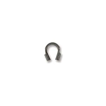 BeadSmith Wire Guardians, 4x3mm with 0.53mm Inside Diameter, Antiqued Finish, 144 pcs