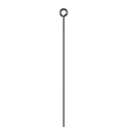 Gunmetal Plated Brass Eye Pins, 3 inch, 21 Gauge, 100 pcs