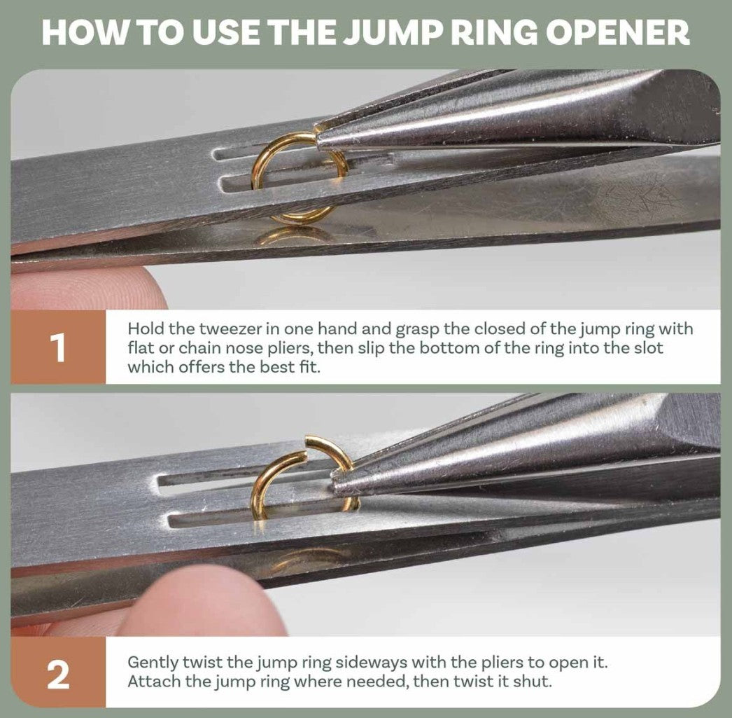 Multi Tweezers with Split Ring & Jump Ring Opener 1 Pair