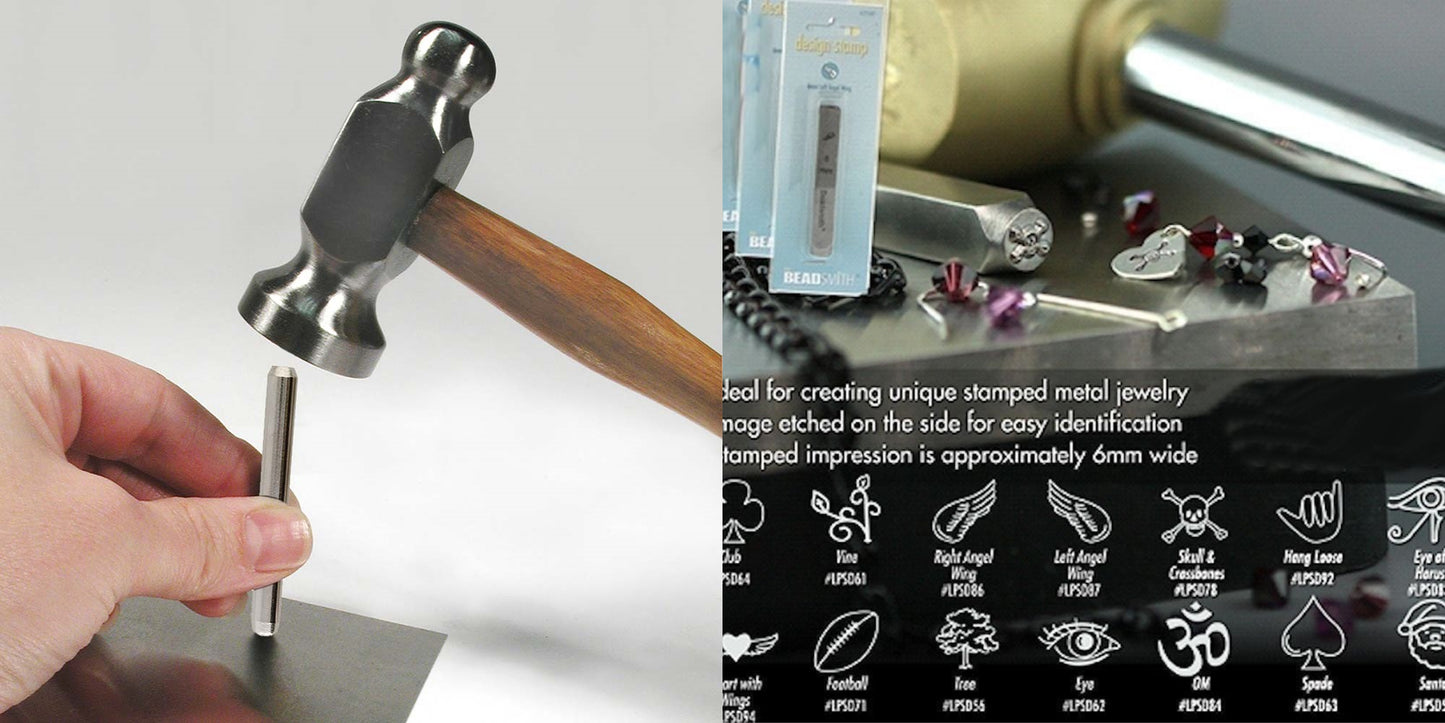 BeadSmith Metal Stamp Punch, 6mm, Choose Design