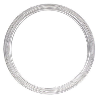 Imitation Rhodium High Carbon Steel Necklace Memory Wire, 3-5/8 inch, 12 Loops